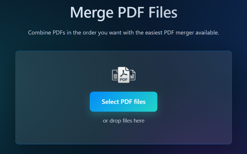 File upload interface example